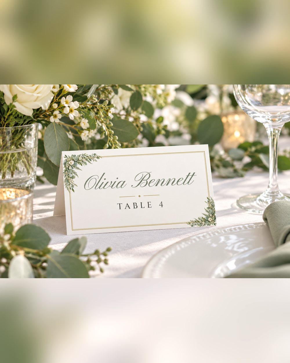 Greenery name tents