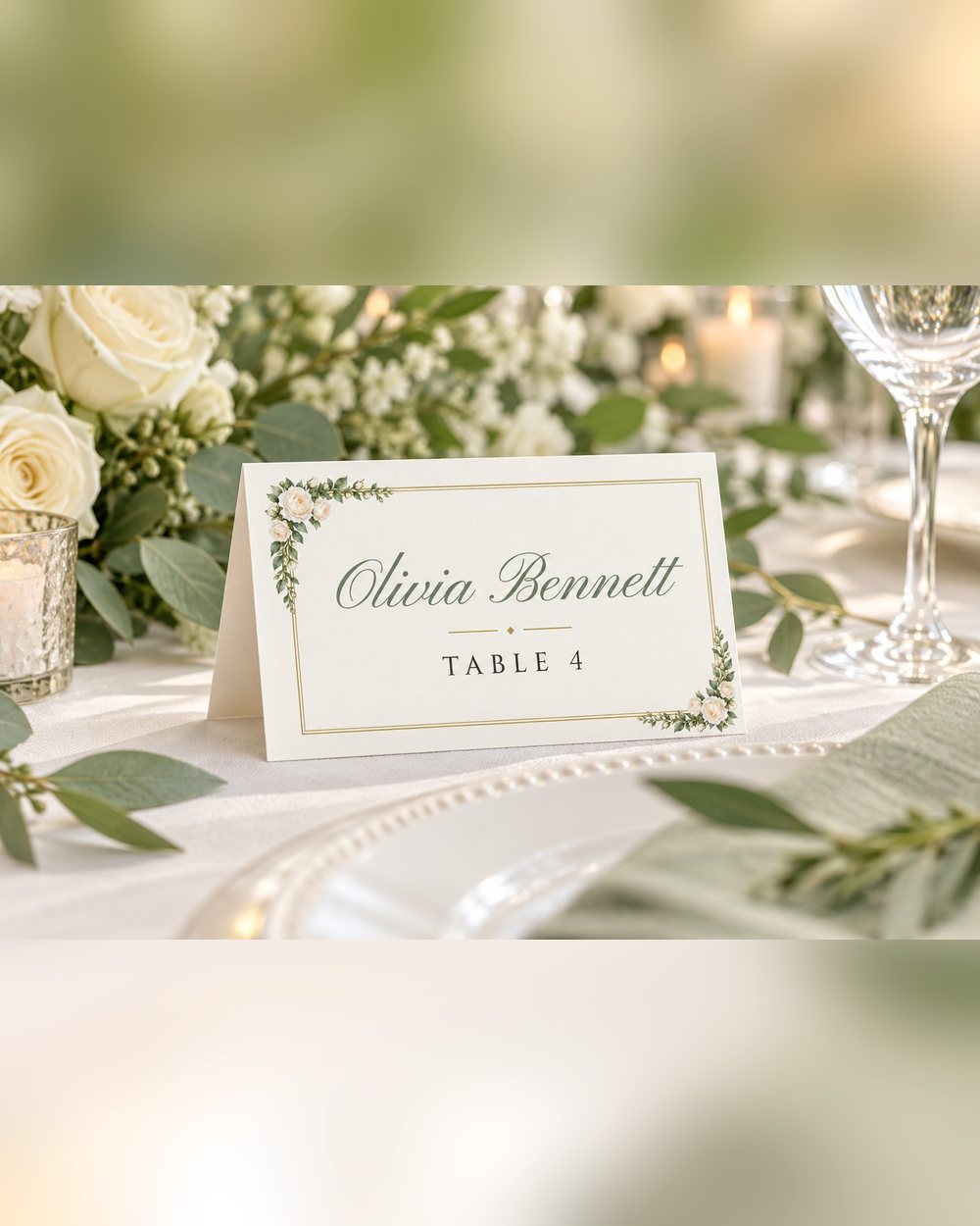 White Roses name tents